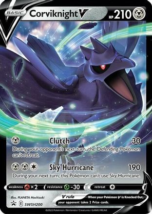 Corviknight V SWSH200/307 - SWSH Sword & Shield Promo Cards Holofoil - for just $0.55! 