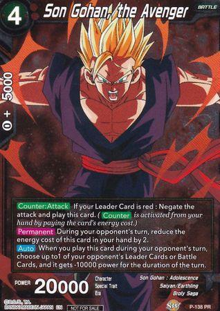Son Gohan, the Avenger (P-138) [Promotion Cards] - for just $0.40! 