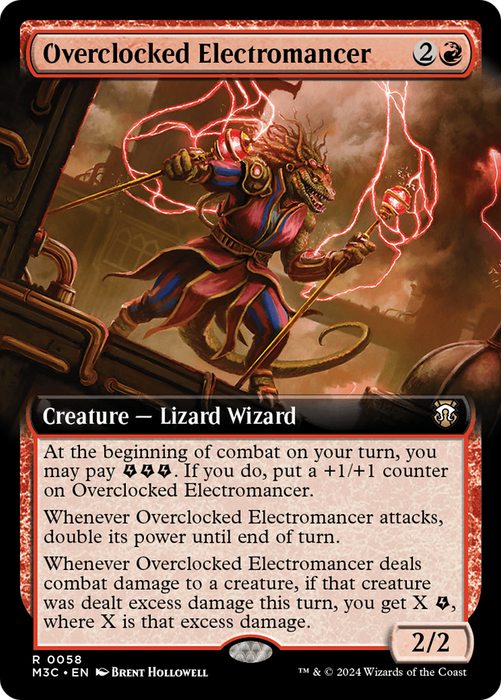 Overclocked Electromancer (M3C-058) - Modern Horizons 3 Commander: (Extended Art) - for just $0.07! 