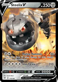 Steelix V (115/185) [Sword & Shield: Vivid Voltage] - for just $0.40! 