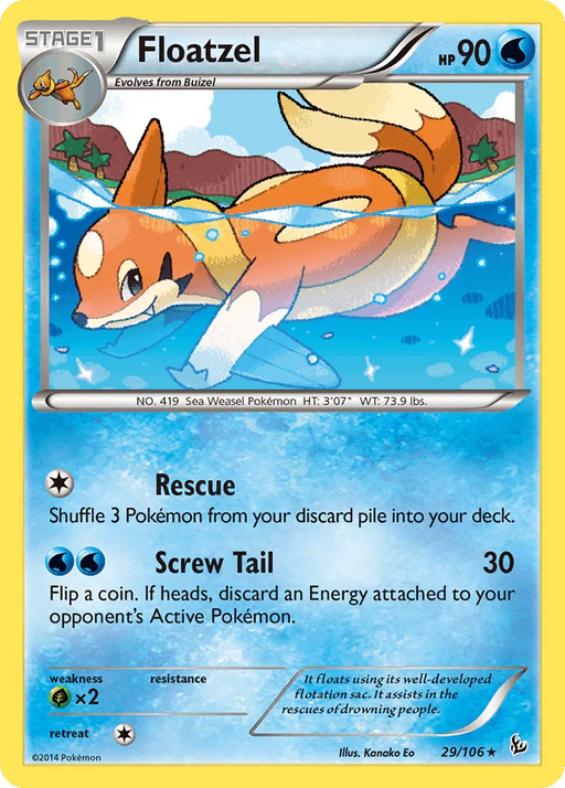 Floatzel (29/106) [XY: Flashfire] - for just $0.20! 