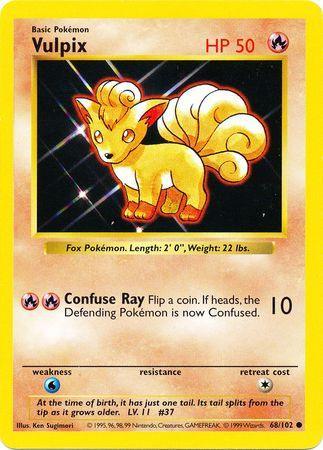 Vulpix (68/102) [Base Set Shadowless Unlimited] - for just $2.35! 