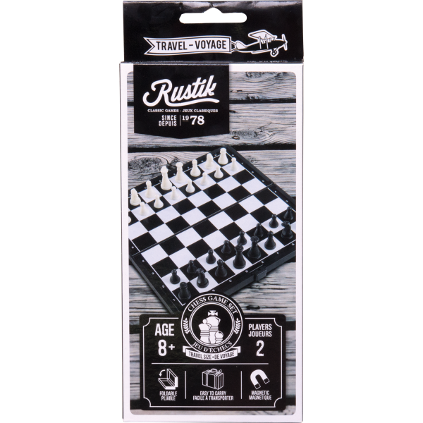Travel Games: Rustik Foldable Magnetic Chess - for just $7.99! 