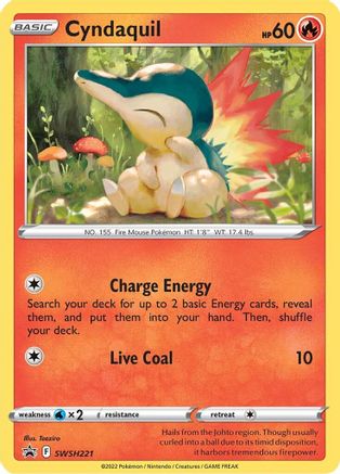 Cyndaquil SWSH221/307 - SWSH Sword & Shield Promo Cards Holofoil - for just $0.23! 