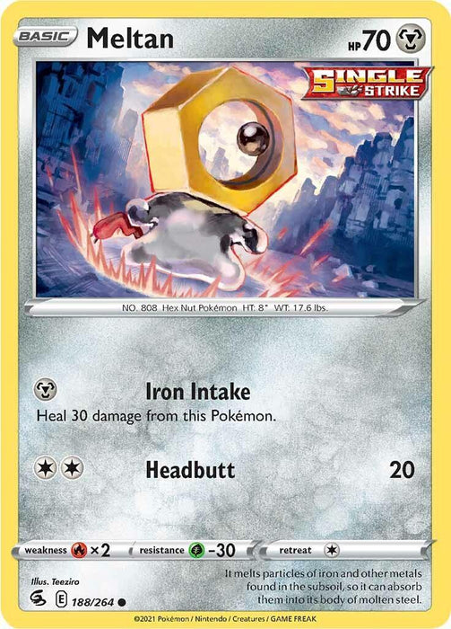 Meltan (188/264) [Sword & Shield: Fusion Strike] - for just $0.10! 