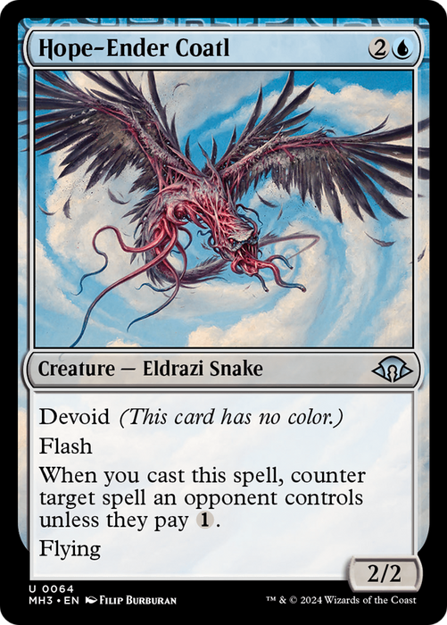 Hope-Ender Coatl (MH3-064) - Modern Horizons 3: (devoid) - for just $0.06! 