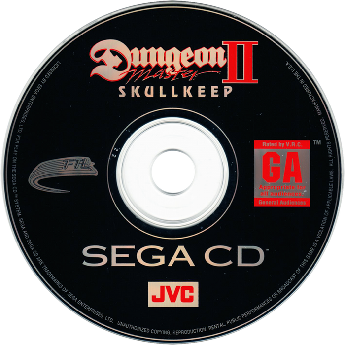Dungeon Master II: The Legend of Skullkeep – Sega CD (SCD) - for just $0! 