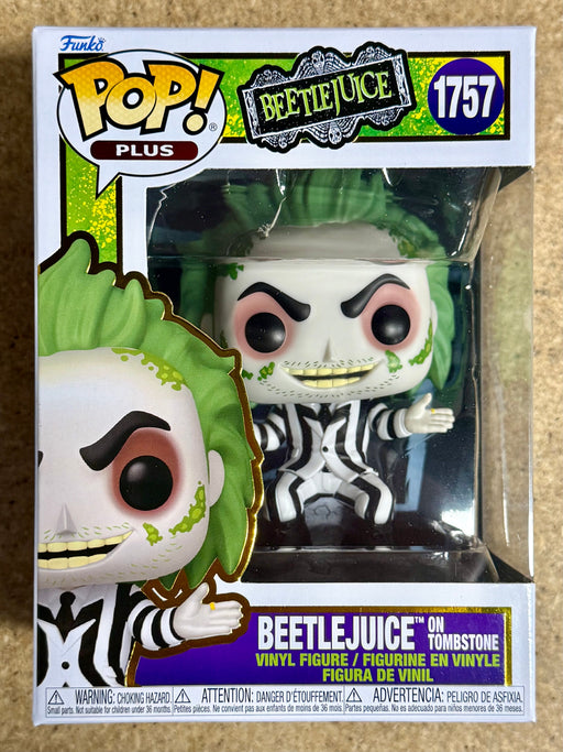 Funko Pop! Plus Movies Beetlejuice On Tombstone #1757 Beetlejuice 2024 - for just $20! 