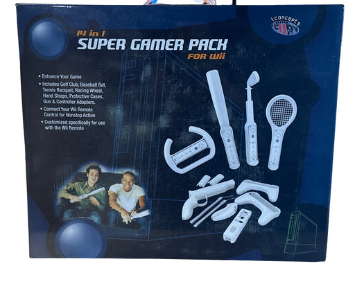 Iconcepts Wii-600 14 in 1 Gaming Controller Accessory Kit - Nintendo Wii - for just $19.99! 