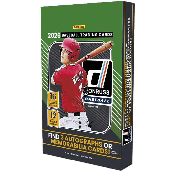 2026 Panini Donruss Baseball Trading Card Box - Hobby - for just $180! 
