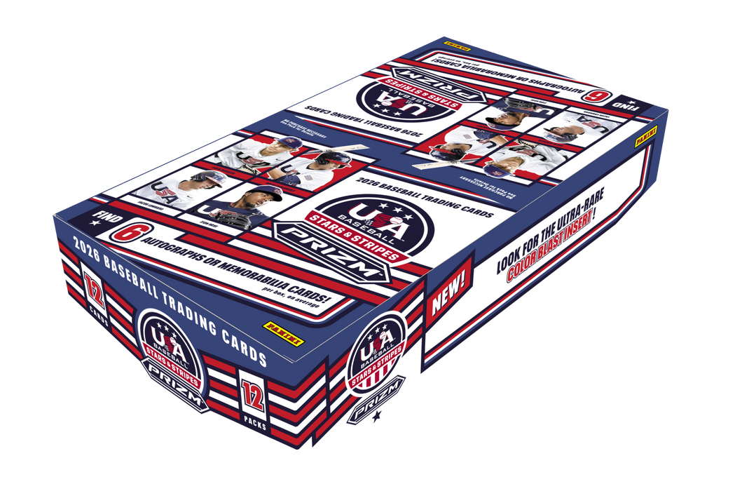 2026 Panini Prizm USA Stars & Stripes Baseball - Hobby Box - for just $150! 
