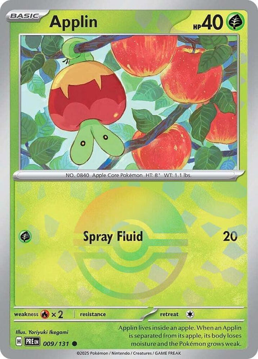 Applin (009/131) (Poke Ball Pattern) [Scarlet & Violet: Prismatic Evolutions] - for just $0.15! 
