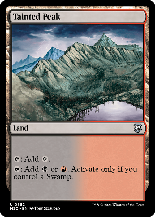 Tainted Peak (M3C-382) - Modern Horizons 3 Commander - for just $0.38! 