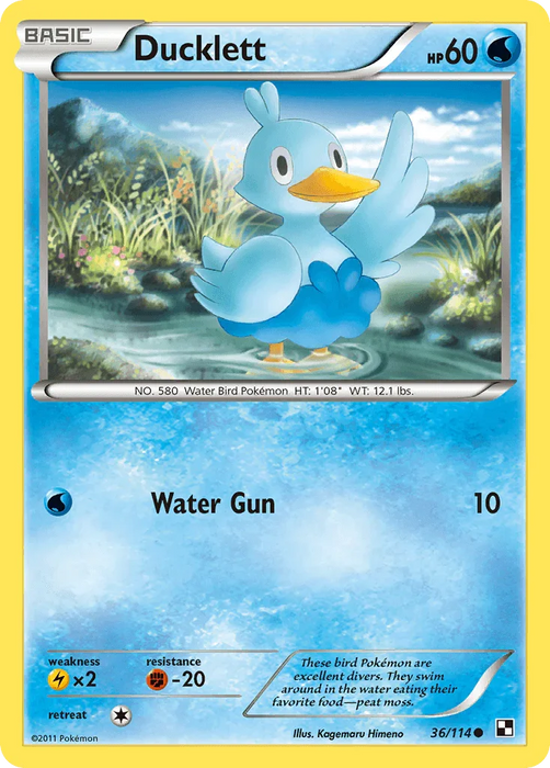 Ducklett (36/114) [Black & White: Base Set] - for just $0.15! 
