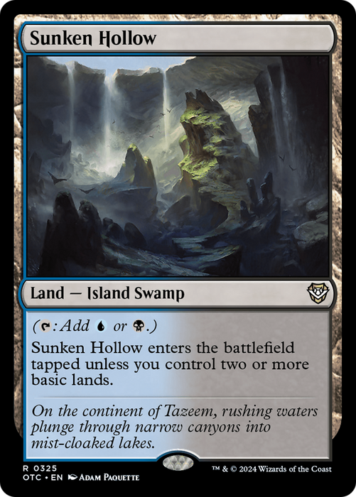 Sunken Hollow (OTC-325) - Outlaws of Thunder Junction Commander - for just $0.12! 