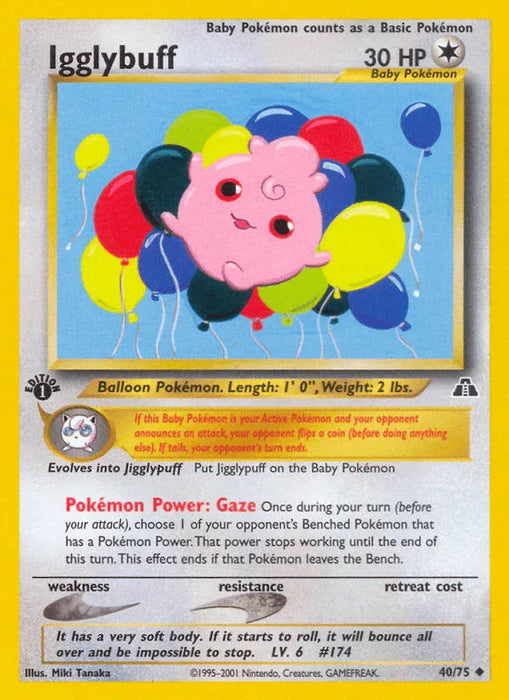 Igglybuff (40/75) [Neo Discovery 1st Edition] - for just $3.40! 