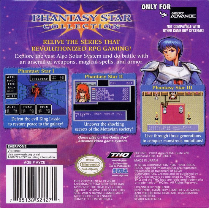 Phantasy Star Collection – Game Boy Advance (GBA) - for just $29.99! 