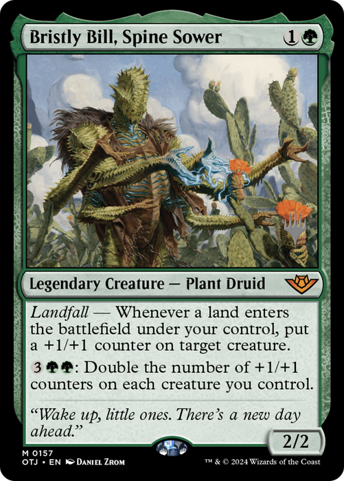 Bristly Bill, Spine Sower (PPOTJ-157) - Outlaws of Thunder Junction Promos - for just $12.55! 