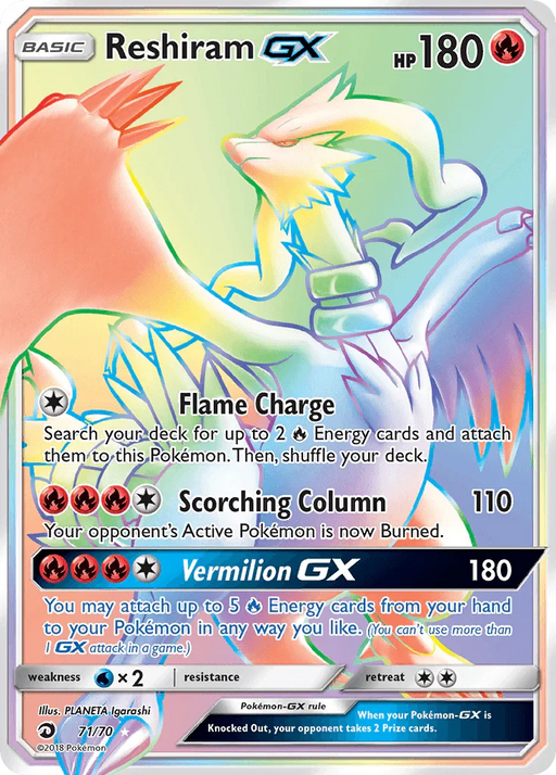 Reshiram GX (71/70) [Sun & Moon: Dragon Majesty] - for just $25.60! 
