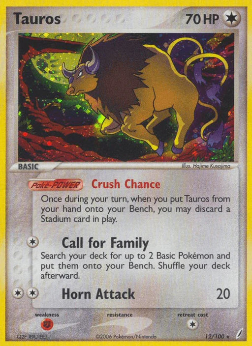 Tauros (12/100) [EX: Crystal Guardians] - for just $9.70! 
