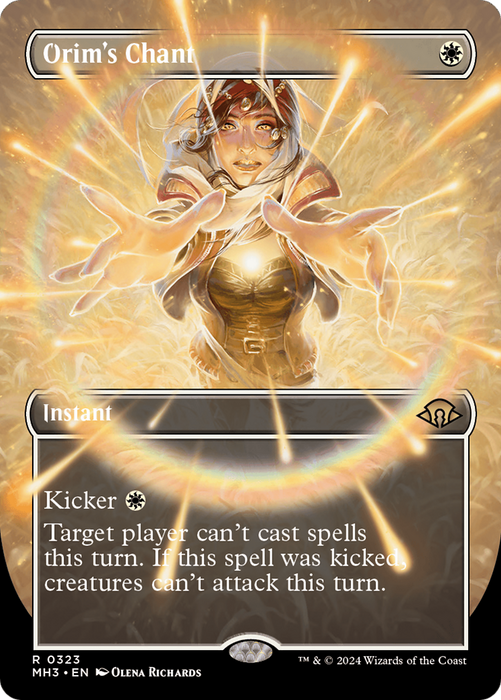 Orim's Chant (Borderless) (MH3-323) - Modern Horizons 3 (Borderless) - for just $3.43! 