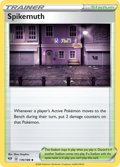 Spikemuth (170/189) [Sword & Shield: Darkness Ablaze] - for just $0.10! 