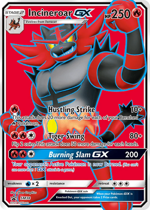 Incineroar GX (SM38) [Sun & Moon: Black Star Promos] - for just $5.50! 