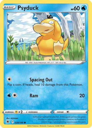 Psyduck 028/189 - SWSH10 Astral Radiance Reverse Holofoil - for just $0.10! 