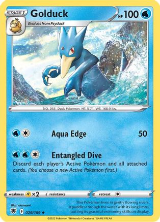 Golduck 029/189 - SWSH10 Astral Radiance - for just $0.08! 