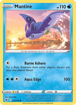 Mantine 034/189 - SWSH10 Astral Radiance - for just $0.05! 