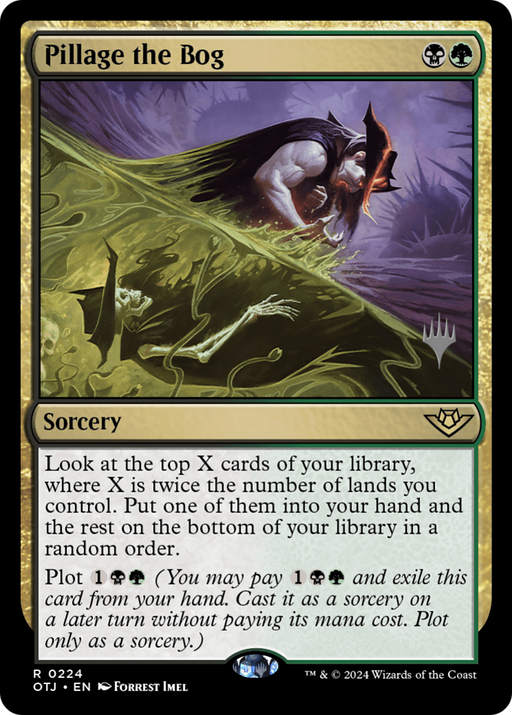 Pillage the Bog (PPOTJ-224) - Outlaws of Thunder Junction Promos - for just $0.14! 