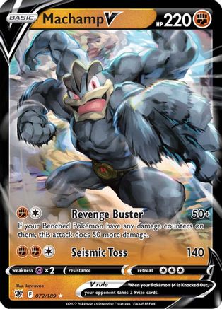 Machamp V 072/189 - SWSH10 Astral Radiance Holofoil - for just $0.56! 