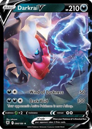 Darkrai V 098/189 - SWSH10 Astral Radiance Holofoil - for just $0.64! 