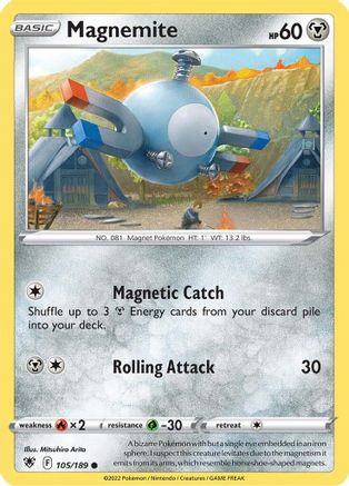 Magnemite 105/189 - SWSH10 Astral Radiance - for just $0.05! 