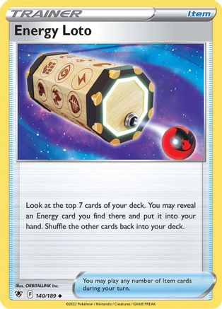 Energy Loto 140/189 - SWSH10 Astral Radiance Reverse Holofoil - for just $0.13! 
