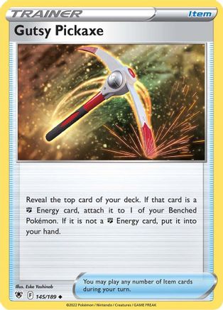 Gutsy Pickaxe 145/189 - SWSH10 Astral Radiance Reverse Holofoil - for just $0.12! 