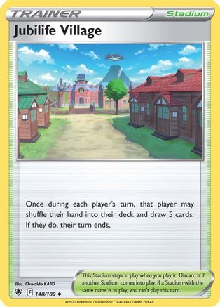 Jubilife Village 148/189 - SWSH10 Astral Radiance Reverse Holofoil - for just $0.10! 
