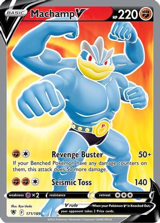 Machamp V (Full Art) 171/189 - SWSH10 Astral Radiance Holofoil - for just $4.24! 