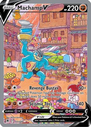 Machamp V (Alternate Full Art) 172/189 - SWSH10 Astral Radiance Holofoil - for just $80! 