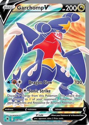 Garchomp V (Full Art) 178/189 - SWSH10 Astral Radiance Holofoil - for just $5.50! 