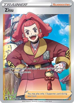 Zisu (Full Art) 189/189 - SWSH10 Astral Radiance Holofoil - for just $0.99! 