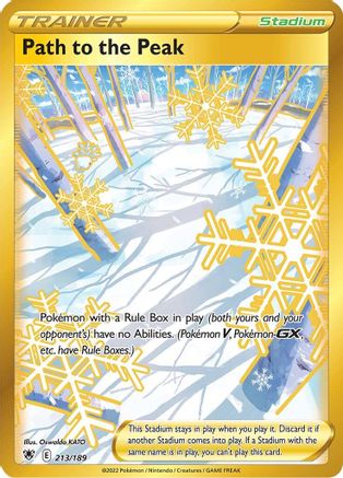 Path to the Peak (Secret) 213/189 - SWSH10 Astral Radiance Holofoil - for just $3.52! 