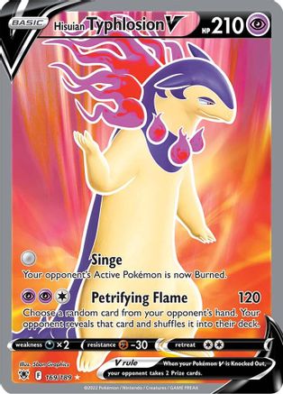 Hisuian Typhlosion V (Full Art) 169/189 - SWSH10 Astral Radiance Holofoil - for just $1.76! 