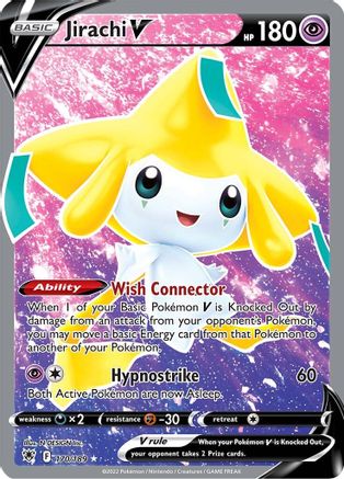 Jirachi V (Full Art) 170/189 - SWSH10 Astral Radiance Holofoil - for just $10.12! 