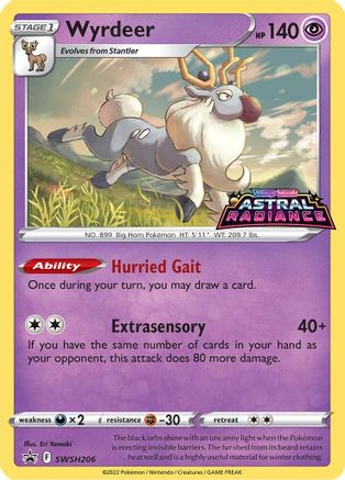Wyrdeer SWSH206/307 - SWSH Sword & Shield Promo Cards Holofoil - for just $0.63! 