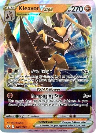 Kleavor VSTAR SWSH249/307 - SWSH Sword & Shield Promo Cards Holofoil - for just $0.66! 