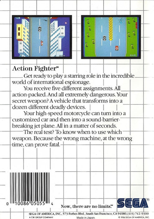 Action Fighter – Sega Master System (SMS) - for just $14.99! 