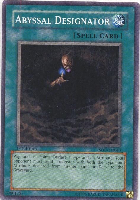 Abyssal Designator [SOD-EN040] Common - for just $0.10! 