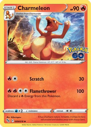 Charmeleon 009/078 - Pokemon GO - for just $0.05! 