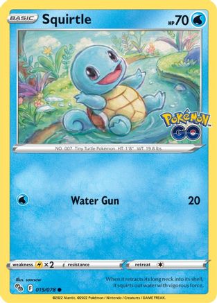 Squirtle 015/078 - Pokemon GO - for just $0.21! 